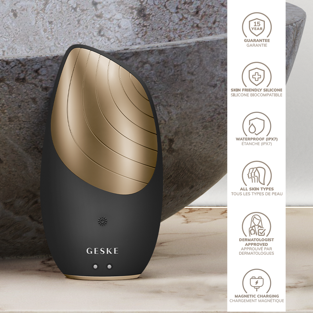 Geske Sonic Thermo Facial Brush 6 in 1 Gray at Paris Gallery Qatar