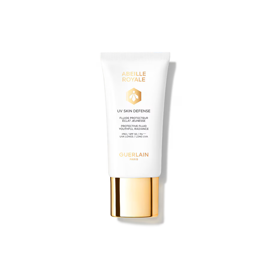 Guerlain Abeille Royale UV Skin Defense 50ml anti aging sunscreen fluid Paris Gallery Qatar Shop the Latest Online