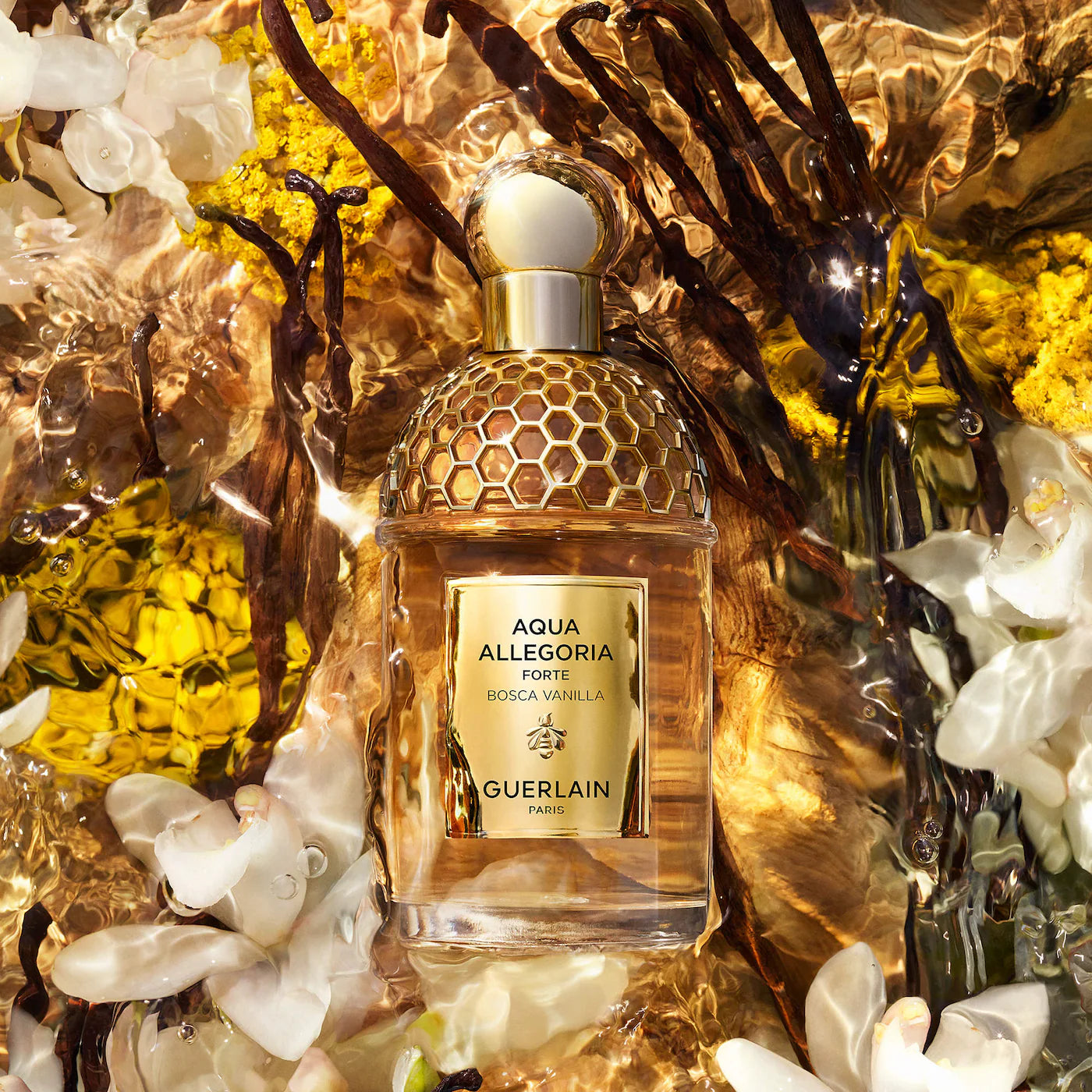 Guerlain Aqua Allegoria Forte Bosca Vanilla Eau de Parfum woody vanilla fragrance bottle