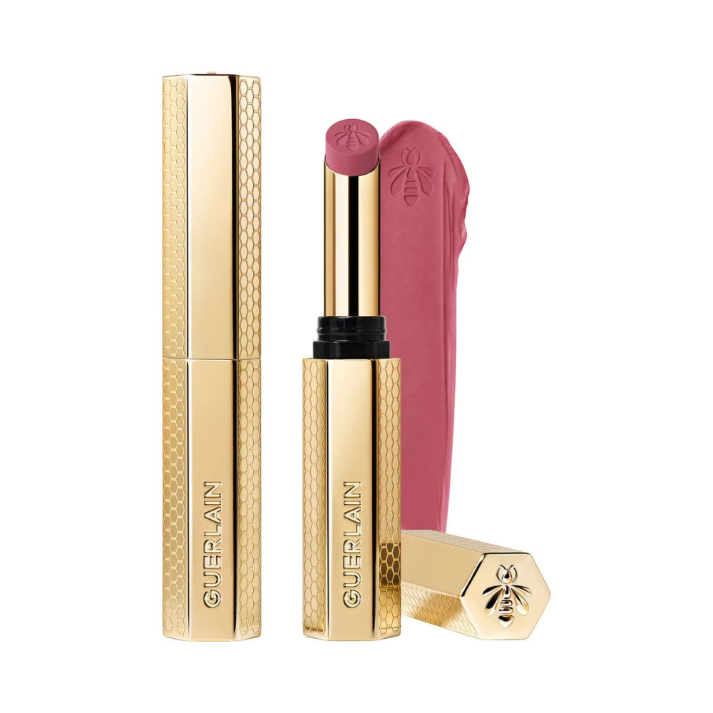 Guerlain KissKiss Honey-Infused Blur Matte Lipstick 815 Tender Lilac mauve lilac lipstick available online at Paris Gallery Qatar – Shop the Latest Online