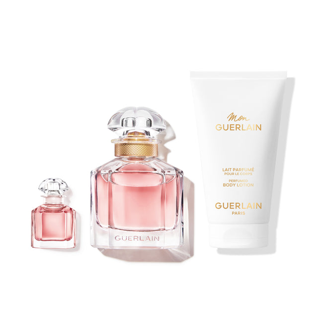Guerlain Mon Guerlain Eau De Parfum 50ml gift set with body lotion for women Order Online Today at Paris Gallery Qatar