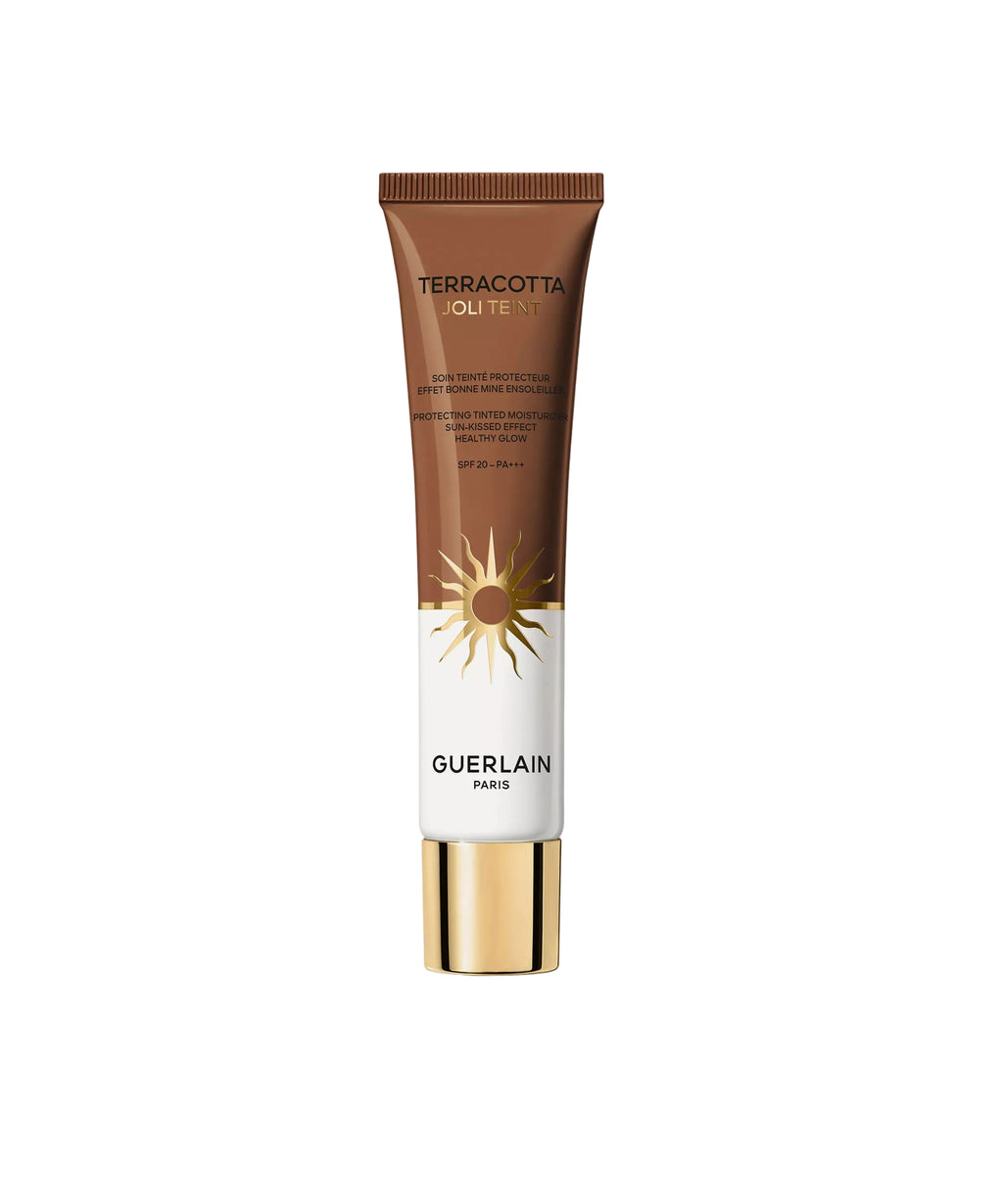 Guerlain Terracotta Joli Teint SPF20 shade 50 bronze tinted moisturizer glowing finish Available for Online Purchase Paris Gallery Qatar