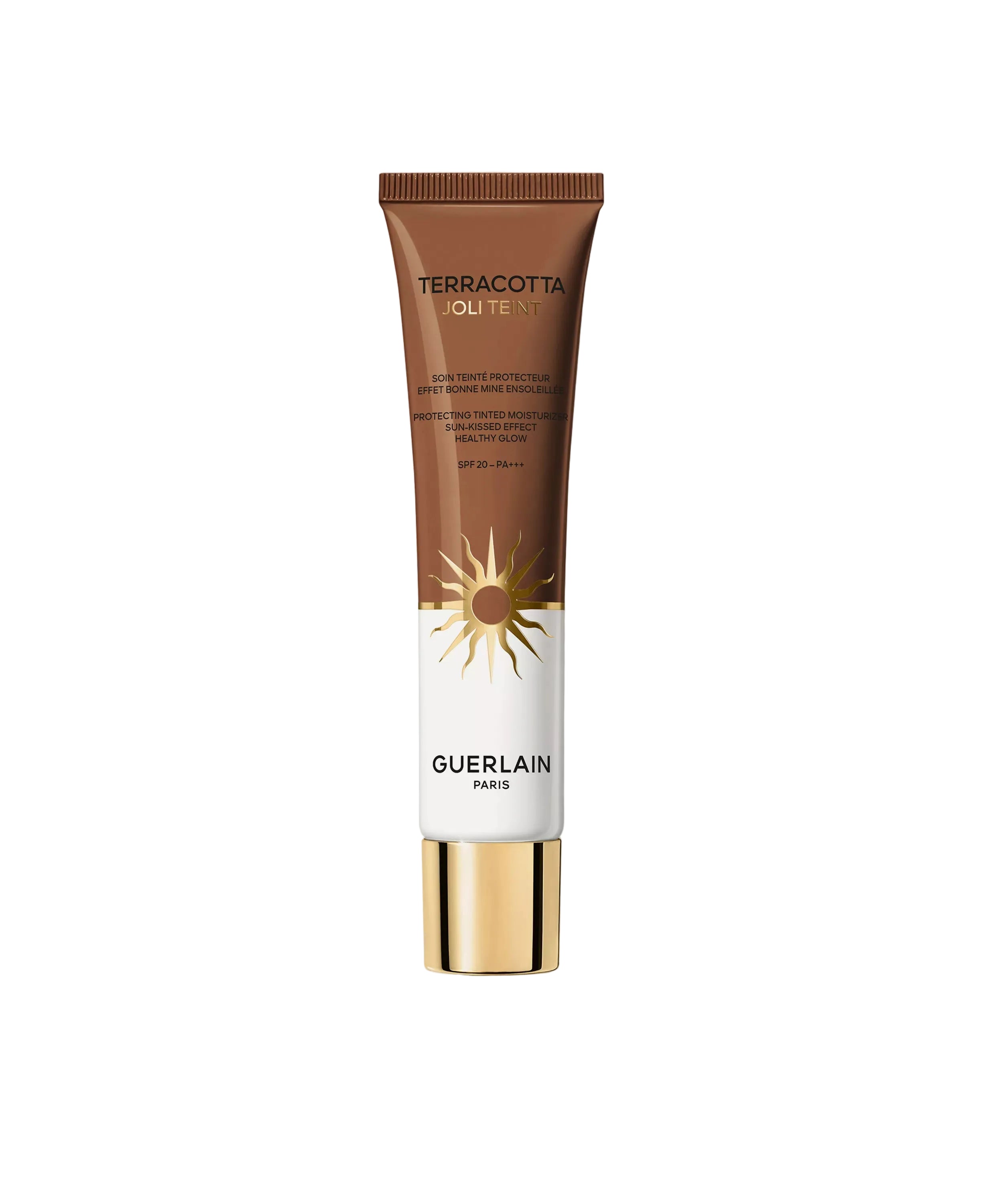 Guerlain Terracotta Joli Teint SPF20 shade 50 bronze tinted moisturizer glowing finish Available for Online Purchase Paris Gallery Qatar