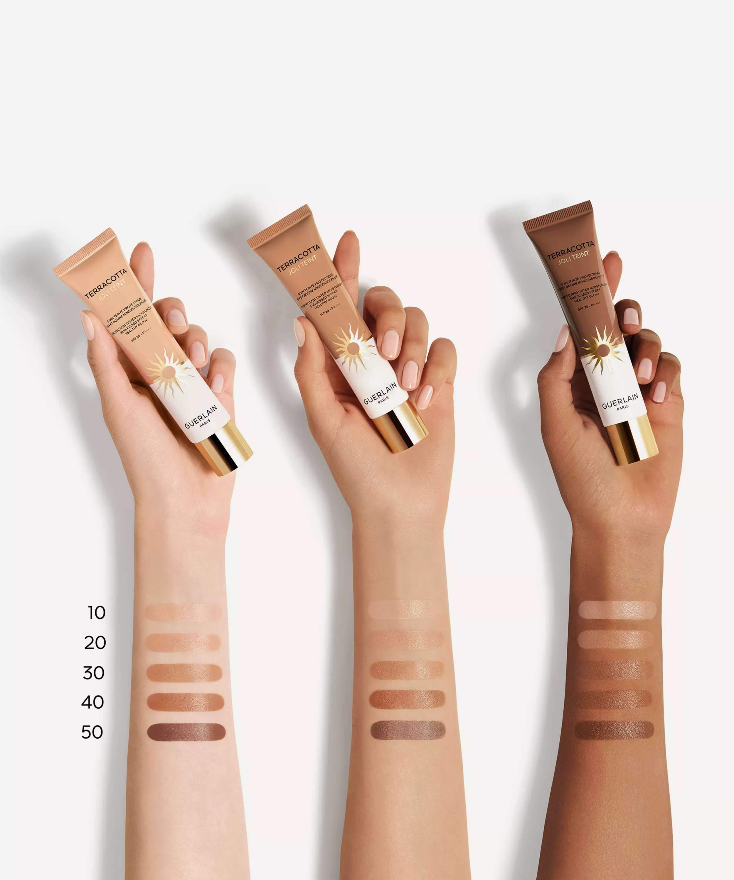 Guerlain Terracotta Joli Teint Sunveil tinted moisturizer SPF20 natural glow makeup Shop the Latest Online Paris Gallery Qatar
