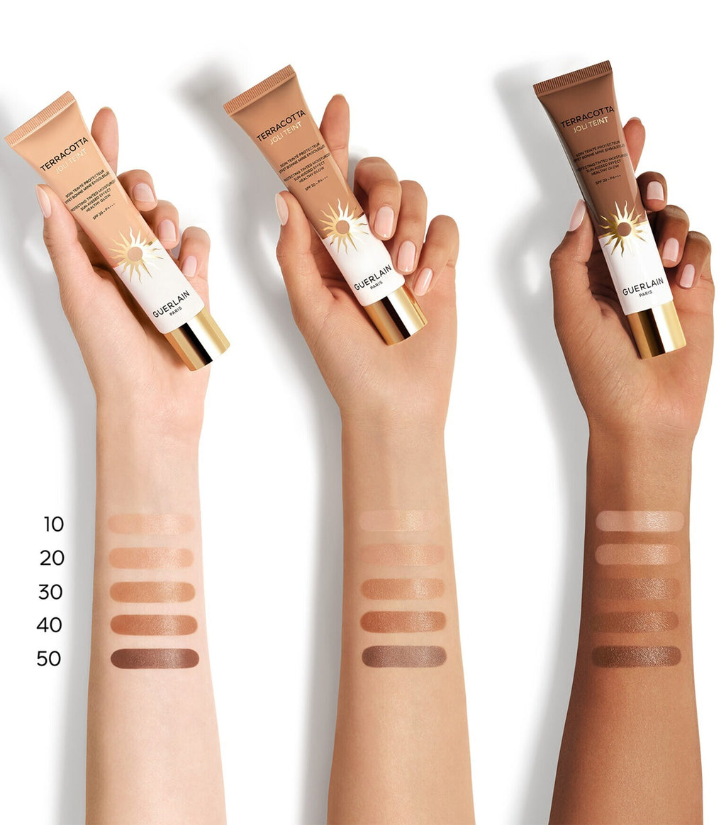 Guerlain Terracotta Joli Teint Sunveil tinted moisturizer 20 golden glow makeup Find Online Today Paris Gallery Qatar