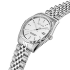 Guy Laroche ANT-G stainless steel watch white enamel dial fluted bezel men Paris Gallery Qatar