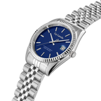 Guy Laroche stainless steel men watch blue dial fluted bezel bracelet luxury design Shop Now Online Paris Gallery Qatar