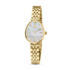 Guy Laroche women gold watch white mother of pearl dial bracelet elegant luxury design Now Online Paris Gallery Qatar