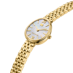 Guy Laroche women gold watch white mother of pearl dial bracelet elegant luxury design Now Online Paris Gallery Qatar