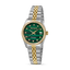 Guy Laroche women two tone watch green malachite dial crystal bezel stainless steel gold bracelet luxury design Shop the Latest Online Paris Gallery Qatar