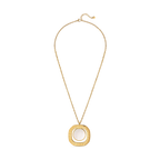 Guy Laroche Kim gold plated necklace with mother of pearl pendant luxury jewelry Paris Gallery Qatar Shop the Latest Online