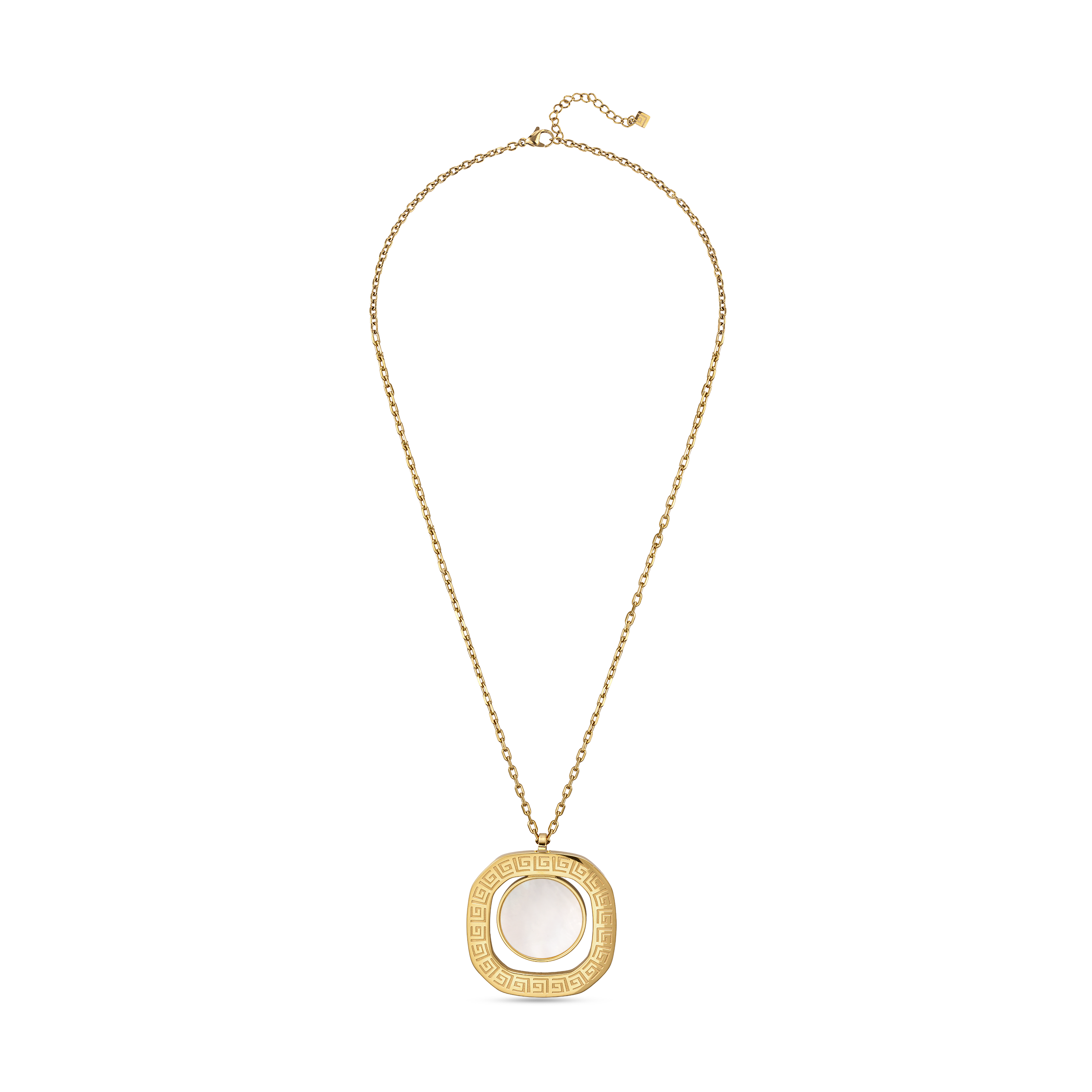Guy Laroche Kim gold plated necklace with mother of pearl pendant luxury jewelry Paris Gallery Qatar Shop the Latest Online
