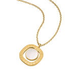 Guy Laroche Kim gold plated necklace with mother of pearl pendant luxury jewelry Paris Gallery Qatar Shop the Latest Online