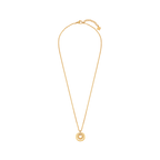 Guy Laroche Kim small gold plated necklace with logo and crystals luxury jewelry Paris Gallery Qatar Available for Online Purchase
