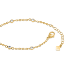 Guy Laroche Mady gold plated bracelet with twisted charm and crystals luxury jewelry Paris Gallery Qatar Order Online Today