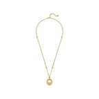 Guy Laroche Mady gold plated necklace with twisted ring and crystals luxury jewelry Paris Gallery Qatar Now Online