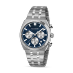 Guy Laroche Paul watch gift set stainless steel blue dial chronograph with wallet and pen men Paris Gallery Qatar