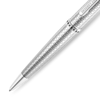 Guy Laroche Romeo stainless steel pen silver textured design luxury writing instrument Paris Gallery Qatar Find Online Today