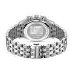 Guy Laroche men's silver chronograph watch stainless steel bracelet embossed dial luxury timepiece Paris Gallery Qatar Shop the Latest Online