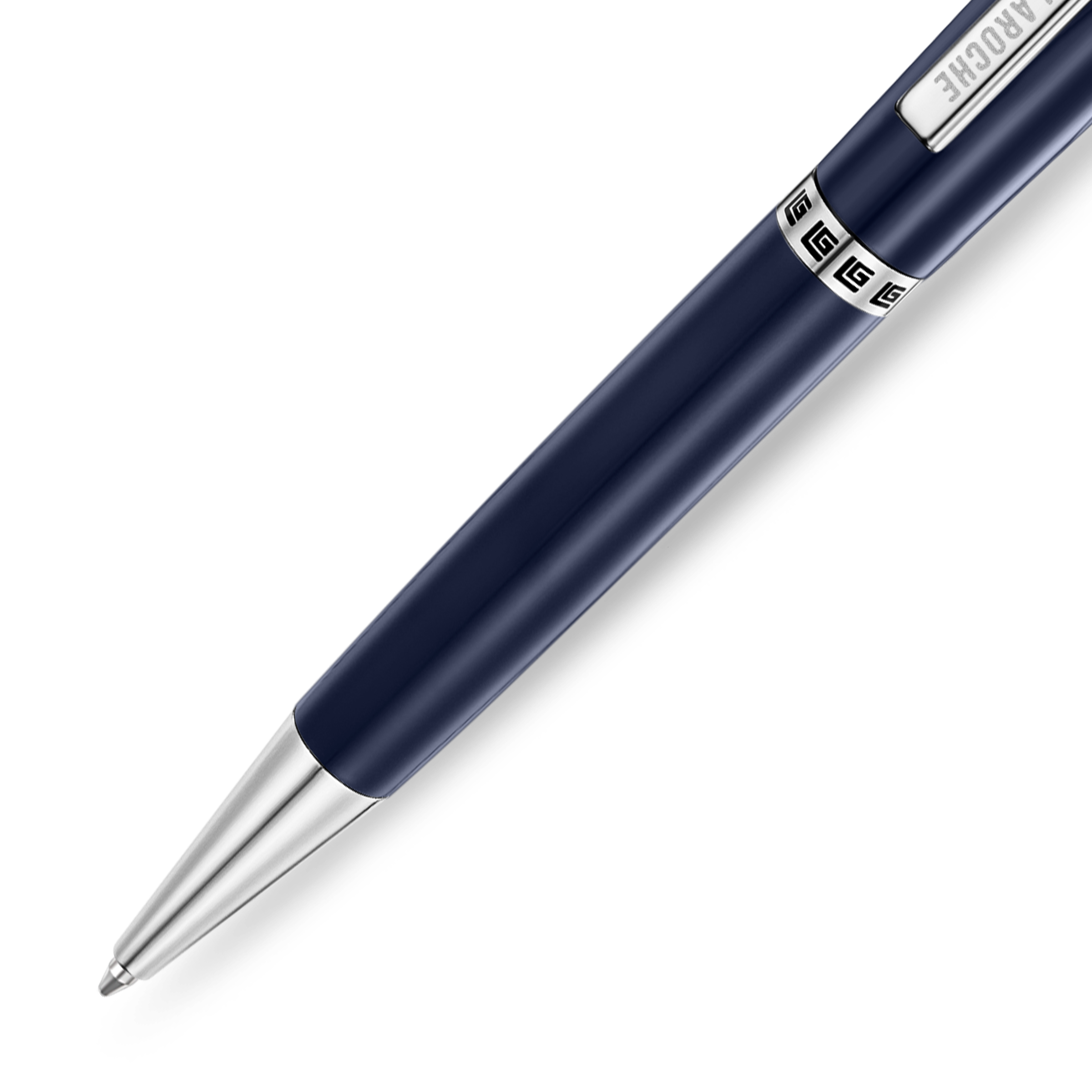 Guy Laroche Vincent blue enamel stainless steel pen luxury ballpoint Paris Gallery Qatar Find Online Today