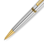 Guy Laroche Vincent stainless steel pen with gold trim luxury ballpoint pen Paris Gallery Qatar Now Online