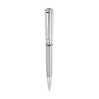 Guy Laroche Vincent stainless steel pen silver luxury writing instrument with logo ring Paris Gallery Qatar Shop the Latest Online