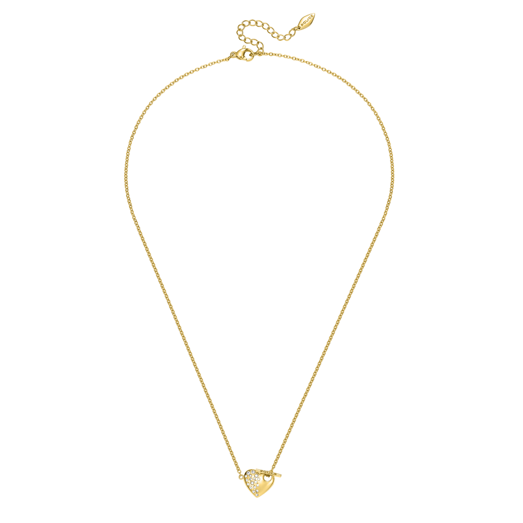 Police Hearthstone Crystal Chain Necklace