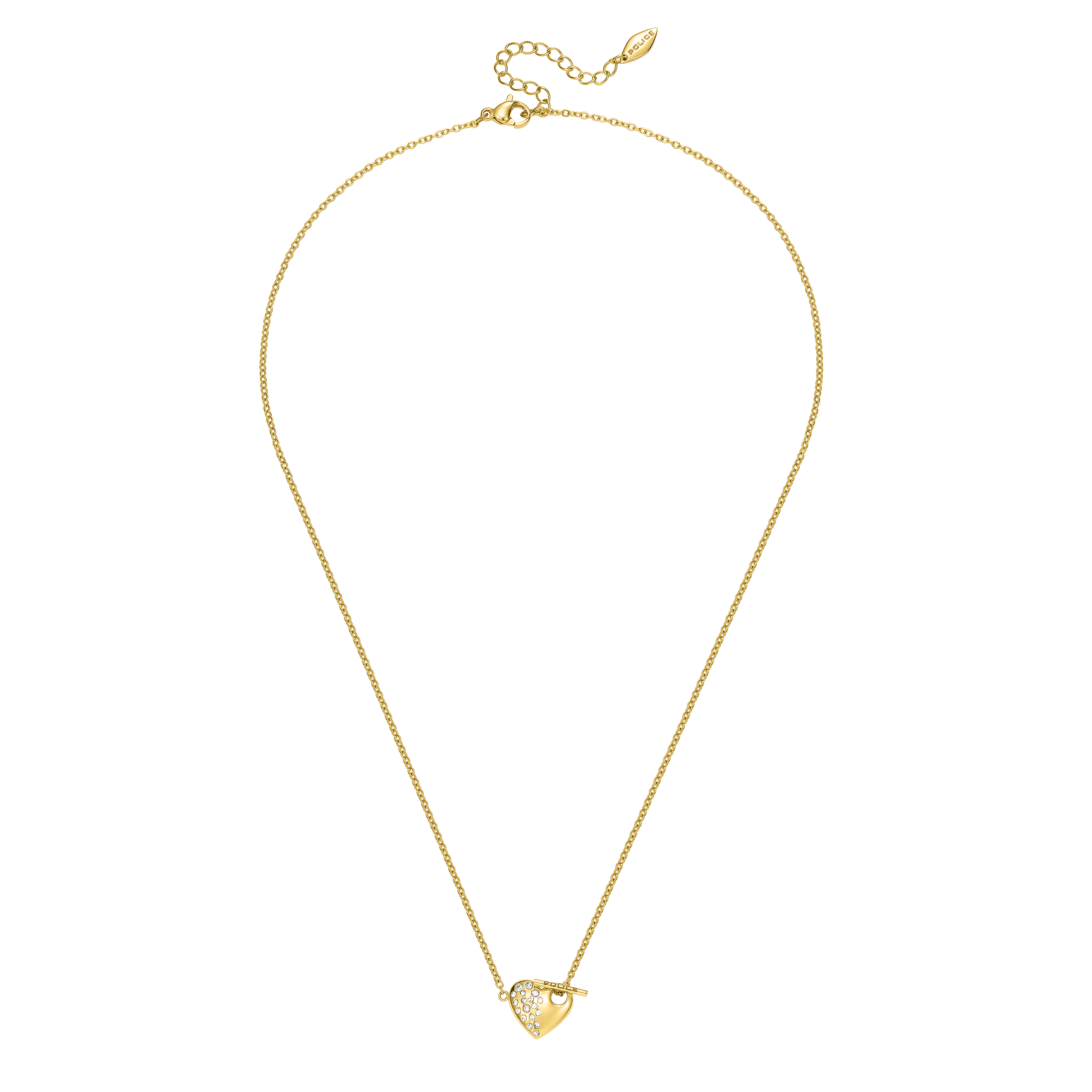 Police Hearthstone Crystal Chain Necklace