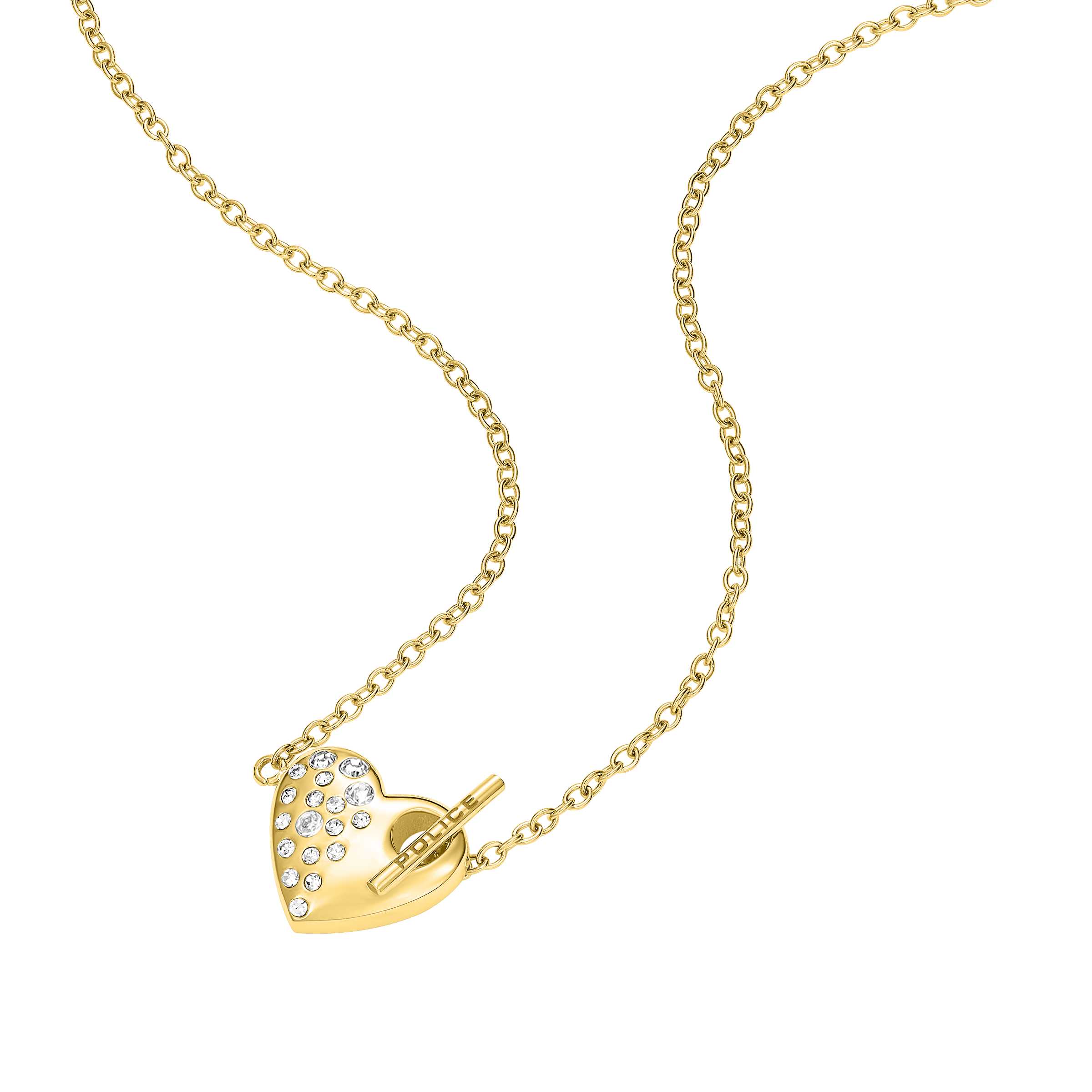 Police Hearthstone Crystal Chain Necklace