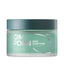Frosted cylindrical jar of Isntree GIM PDRN Deep Sleep Mask. The jar has a light mint green label and a dark teal screw-top l
