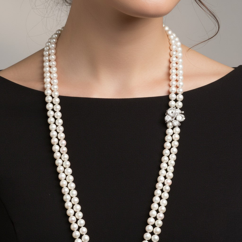 Bronzallure Cultured Freshwater Pearl White