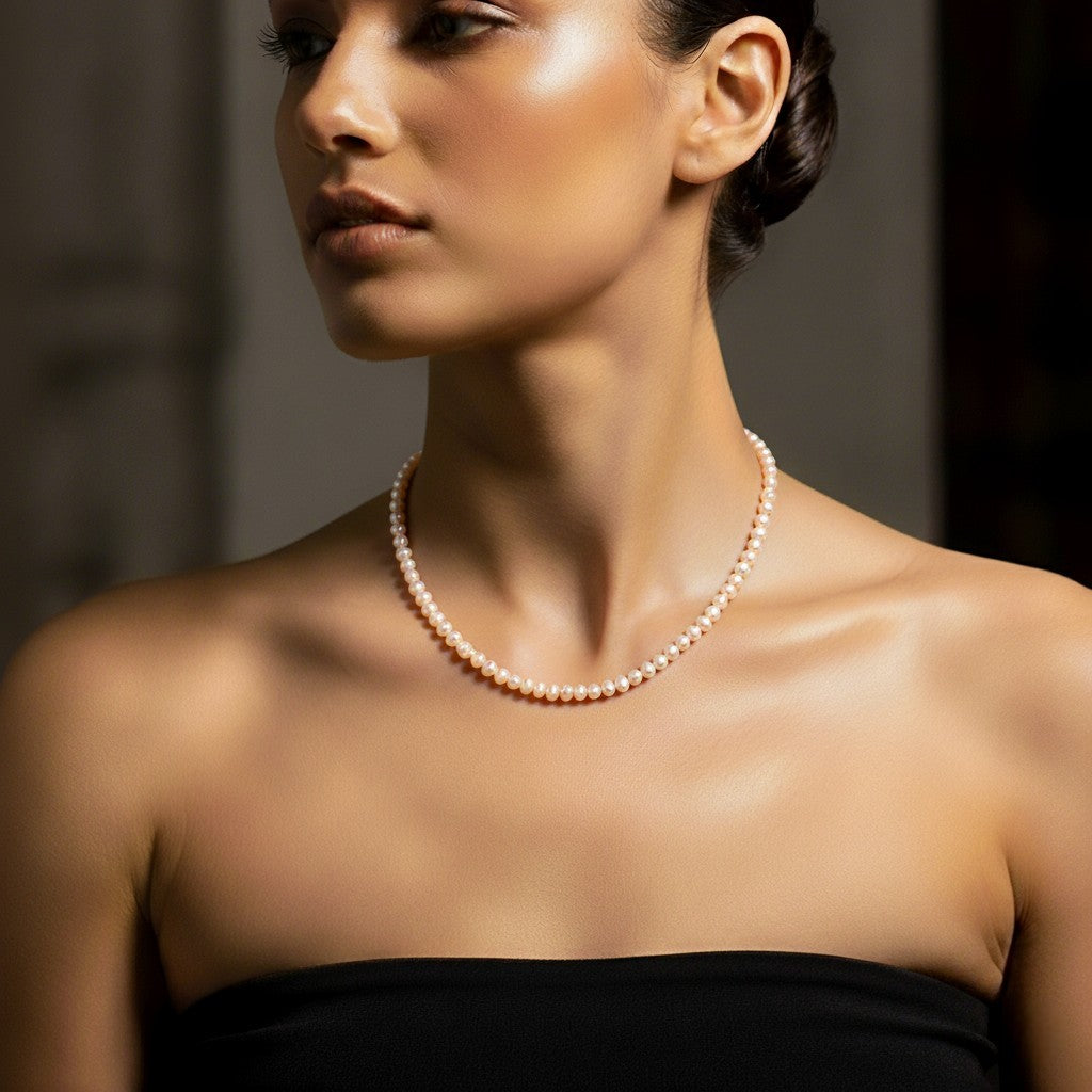 Bronzallure Cultured Fresh Water Pearl White