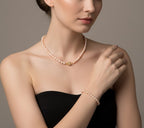 Bronzallure Cultured Fresh Water Pearl Peach