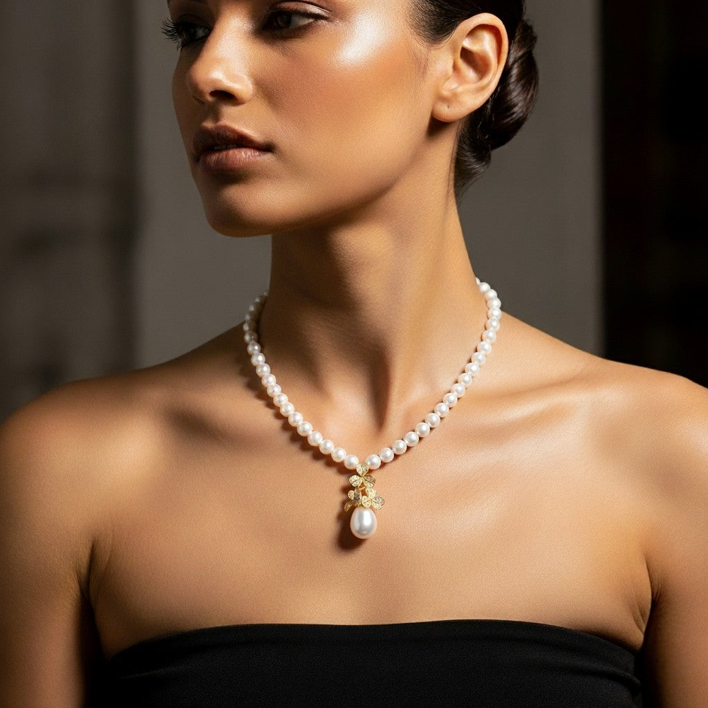 Bronzallure Cultured Freshwater Pearl White