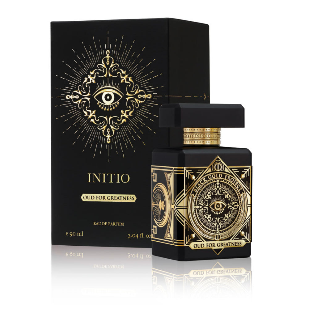 Initio Oud for Greatness Eau de Parfum 90ml luxury oud fragrance bottle available at Paris Gallery Qatar