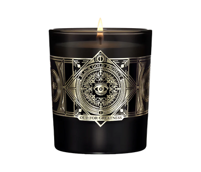 Initio Oud for Greatness scented candle 180g luxury home fragrance available at Paris Gallery Qatar