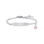 Luca Barra Girl's  Bracelet in Pink Enamel Steel and Plate