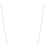 Silver-toned steel chain necklace with small, round, purple-coloured stones interspersed along its length.