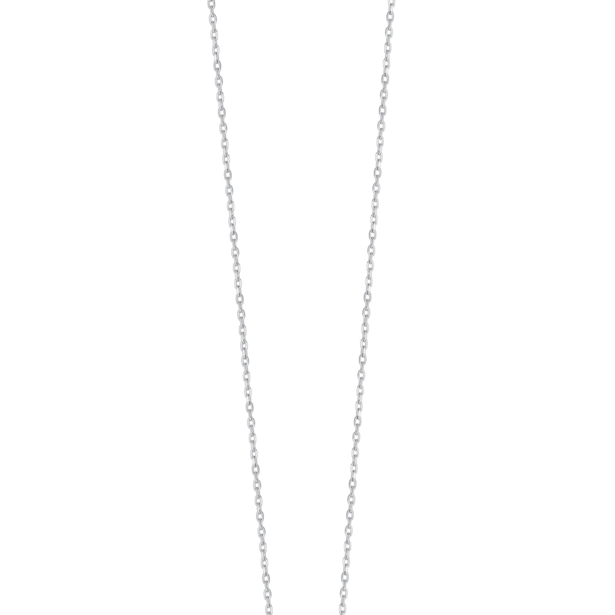 Silver-toned steel child necklace with a delicate link chain and an anchor pendant embellished with turquoise stones.
