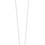 Silver-toned steel child necklace with a delicate link chain and an anchor pendant embellished with turquoise stones.