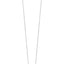 Silver-toned steel children's necklace with a black agate stone rudder pendant.