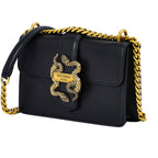 Just Cavalli Women's Black Crossbody Bag in Calfskin