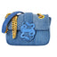 Just Cavalli Women's  Denim Snake-Detail Shoulder Bag