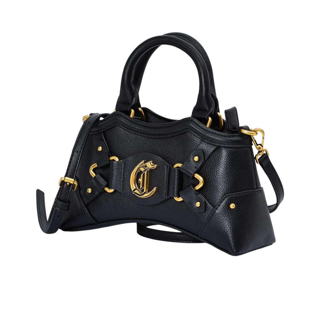 Just Cavalli Women's Gold-Embellished Leather Handbag