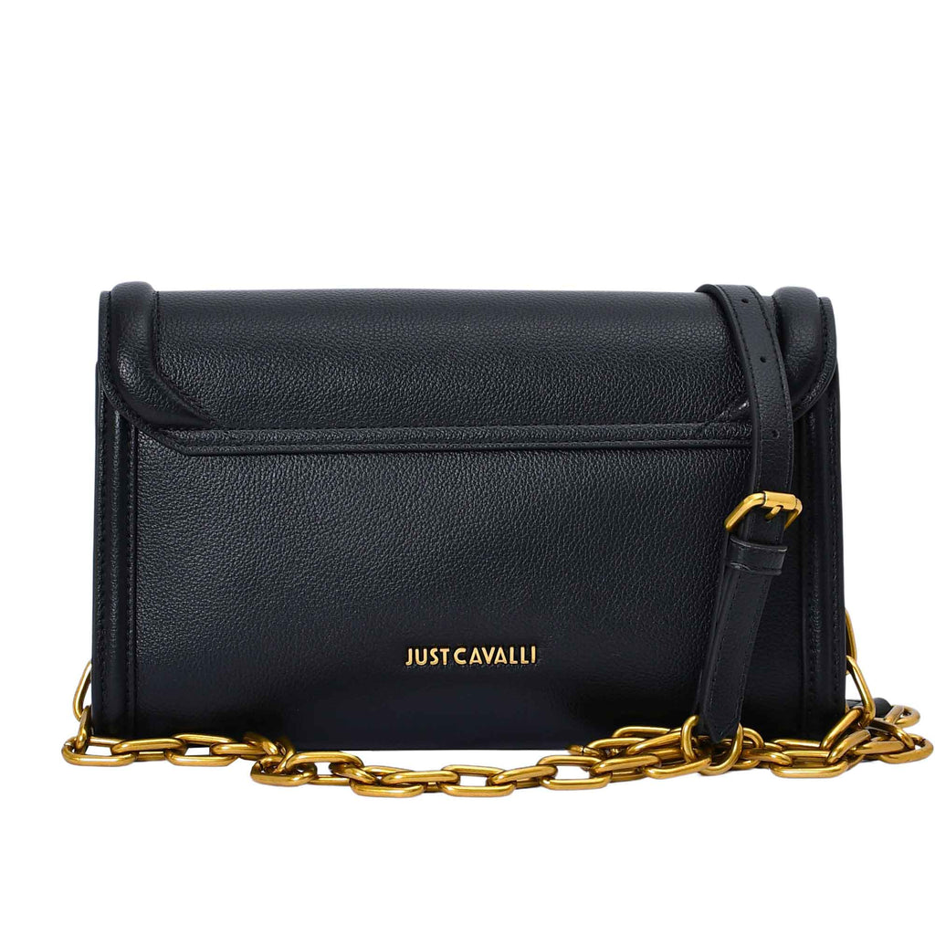 Just Cavalli Women's Gold-Embellished Flap Shoulder Bag