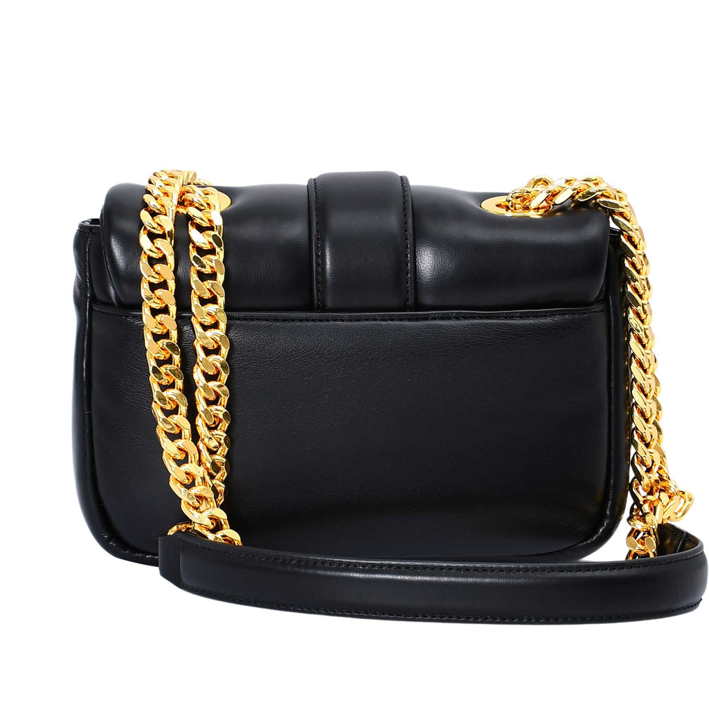 Just Cavalli Women's Snake-Buckle Leather Shoulder Bag