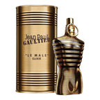 Jean Paul Gaultier Le Male Elixir Parfum Intense 125ml men's fragrance in iconic gold sailor bottle