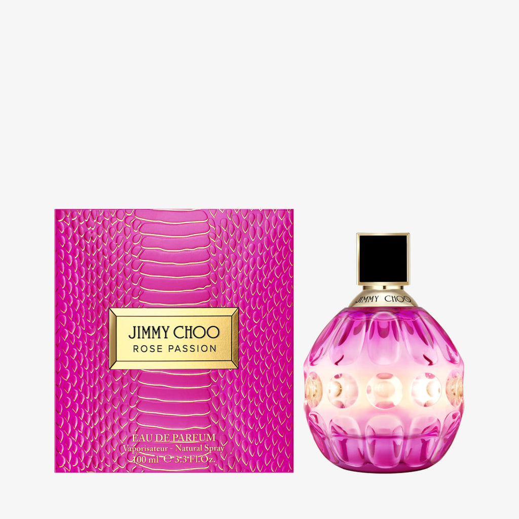 Jimmy Choo Rose Passion Eau de Parfum 100ml women’s luxury floral fragrance available at Paris Gallery Qatar