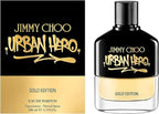 Jimmy Choo Urban Hero Gold Edition Eau de Parfum 100ml men’s luxury fragrance bottle
