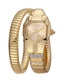 Just Cavalli Women's Gold Snake Watch with Champagne Dial — Find Online Today.